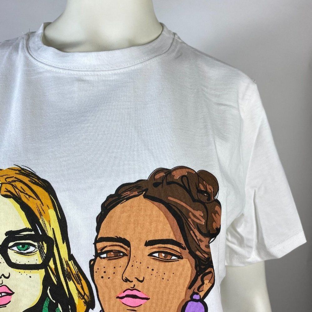 ZARA T-SHIRT PRINT WITH GIRLS - Picture 5 of 6